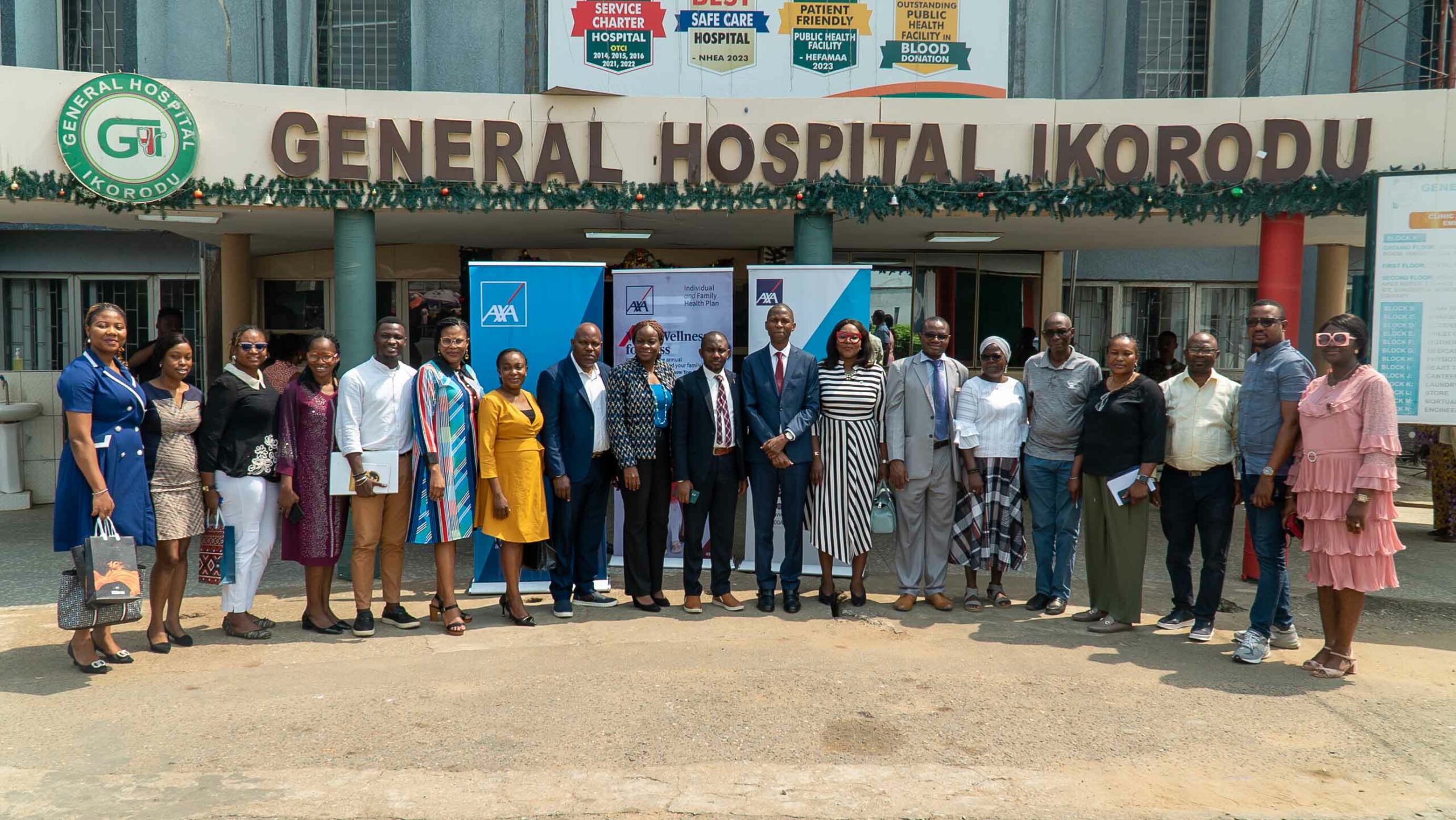 AXA Mansard Health Donates medical Equipment to General Hospital